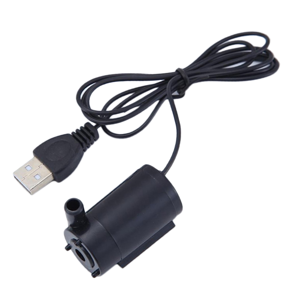 DC3V5V6V Micro USB Horizontal Waterproof Submersible Pump With 1m USB Cable For Fish Tank, Aquarium, Hydroponic Systems