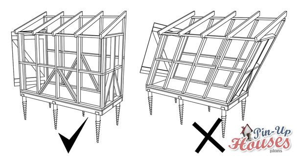 wall framework diagonal bracing forces