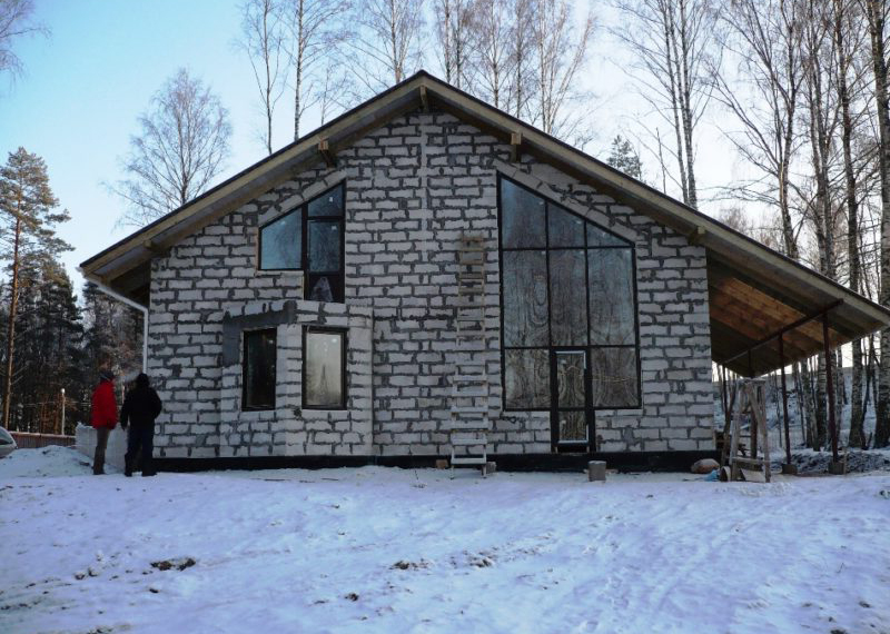 проект бани из газоблоков