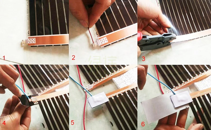 heating film connection guide