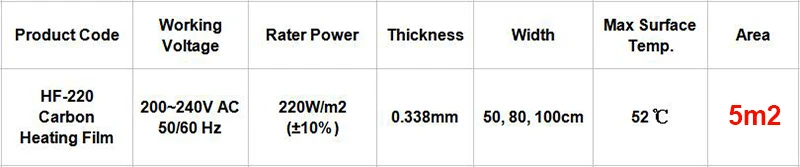 carbon heating film specs-5