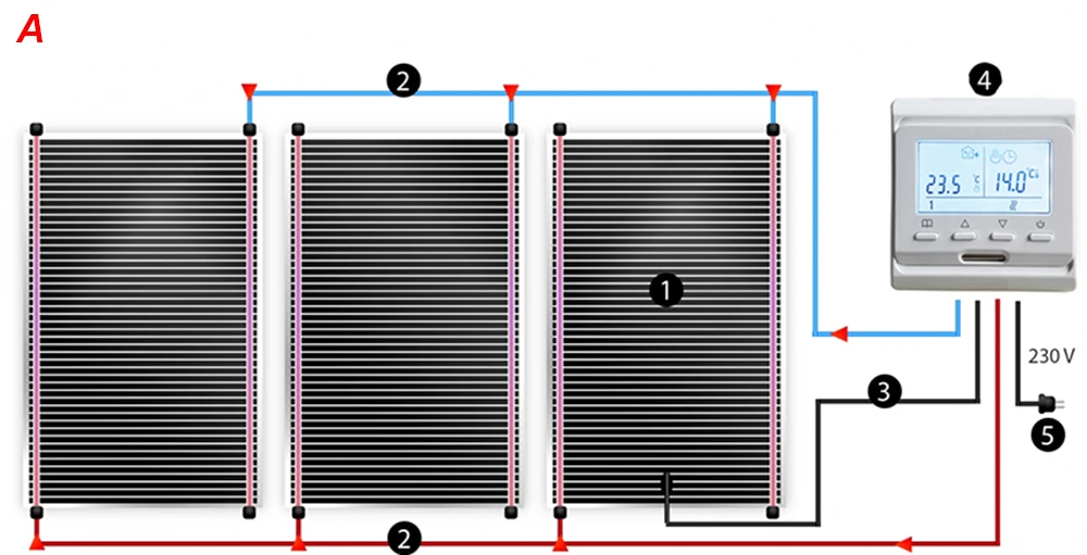 Heating Film wiring A