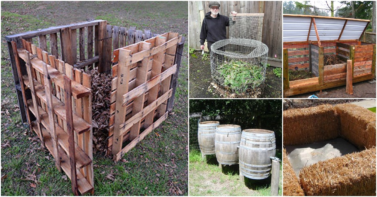 DIY compost bin examples from the collection.