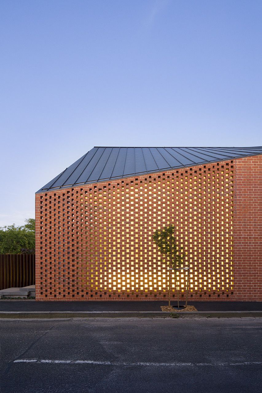 Harold Street Residence Perforated Facade Angle