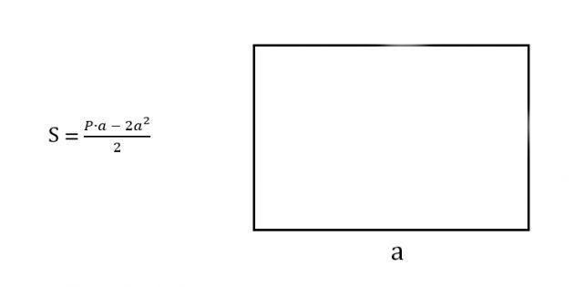 Как найти площадь прямоугольника, зная любую сторону и периметр