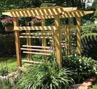 photo pressure-treated pine garden arbor