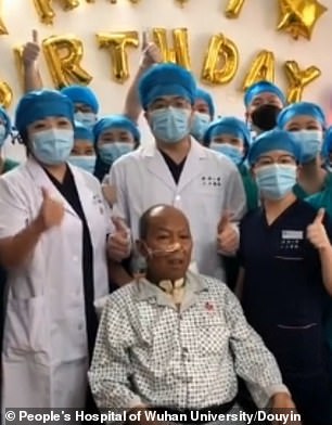 The pensioner expressed his gratitude for his doctors by writing a 