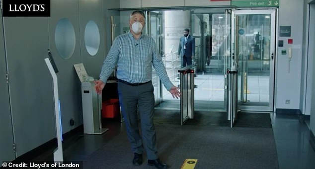 Lifts are still operational and can take three people - who must be wearing masks - at a time to limit any potential virus spread