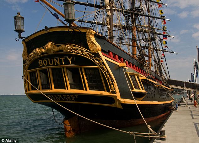 Eye of the storm: The world-famous vessel became stranded on Sunday night about 90 miles southeast of Hatteras, North Carolina