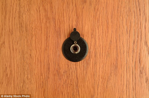 Lodging a piece of paper in the peep hole is a good solution to ensuring your safety, if you think it has been broken