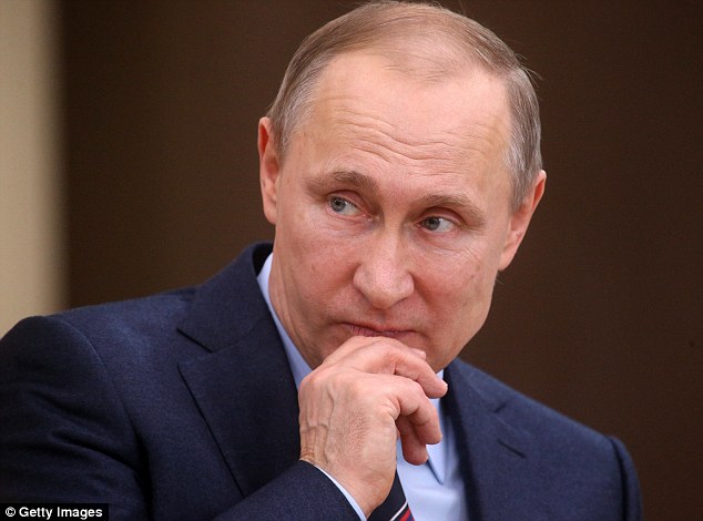 Experts in Moscow believe that Vladimir Putin, pictured, wants Dyumin to succeed him in the Kremlin 