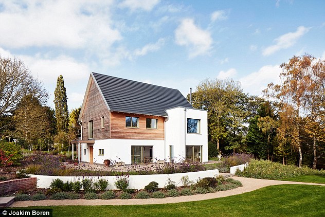 This four bedroom detached Baufritz home in Hampshire was built for £750,000, including the interior, but excluding the cost of the land it was built on