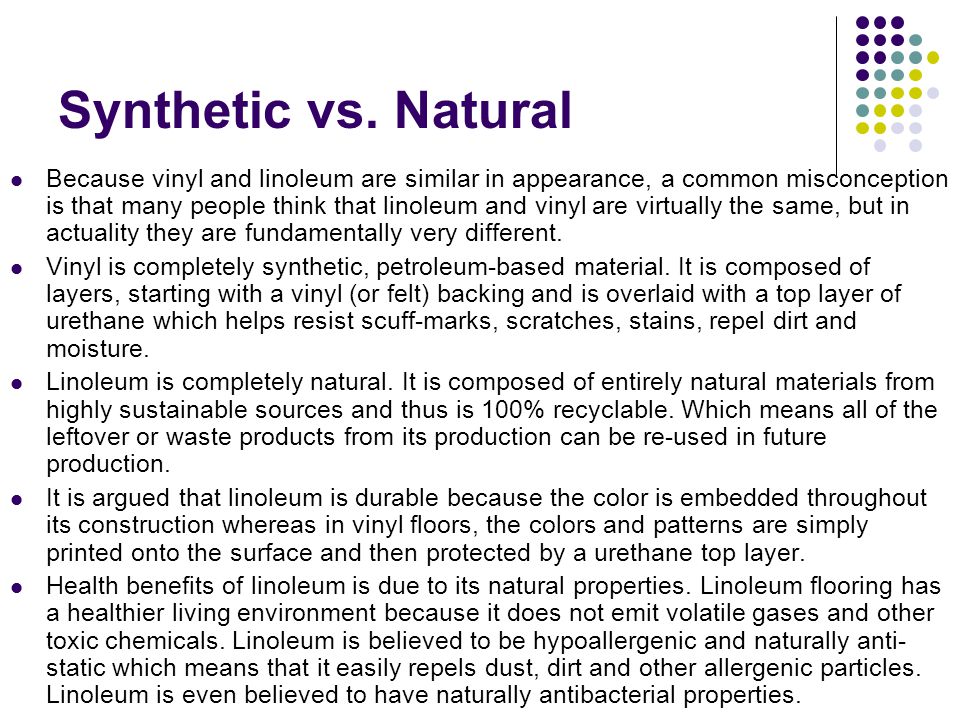 Synthetic vs.