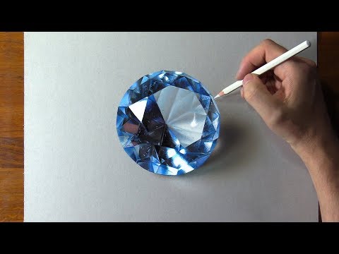 Drawing Blue Diamond 💎, so Realistic that... 🤑