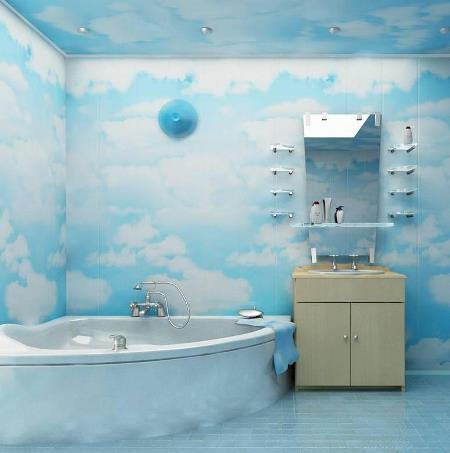 Пластиковыми панелями можно обустроить ванную комнату практически в любом стиле