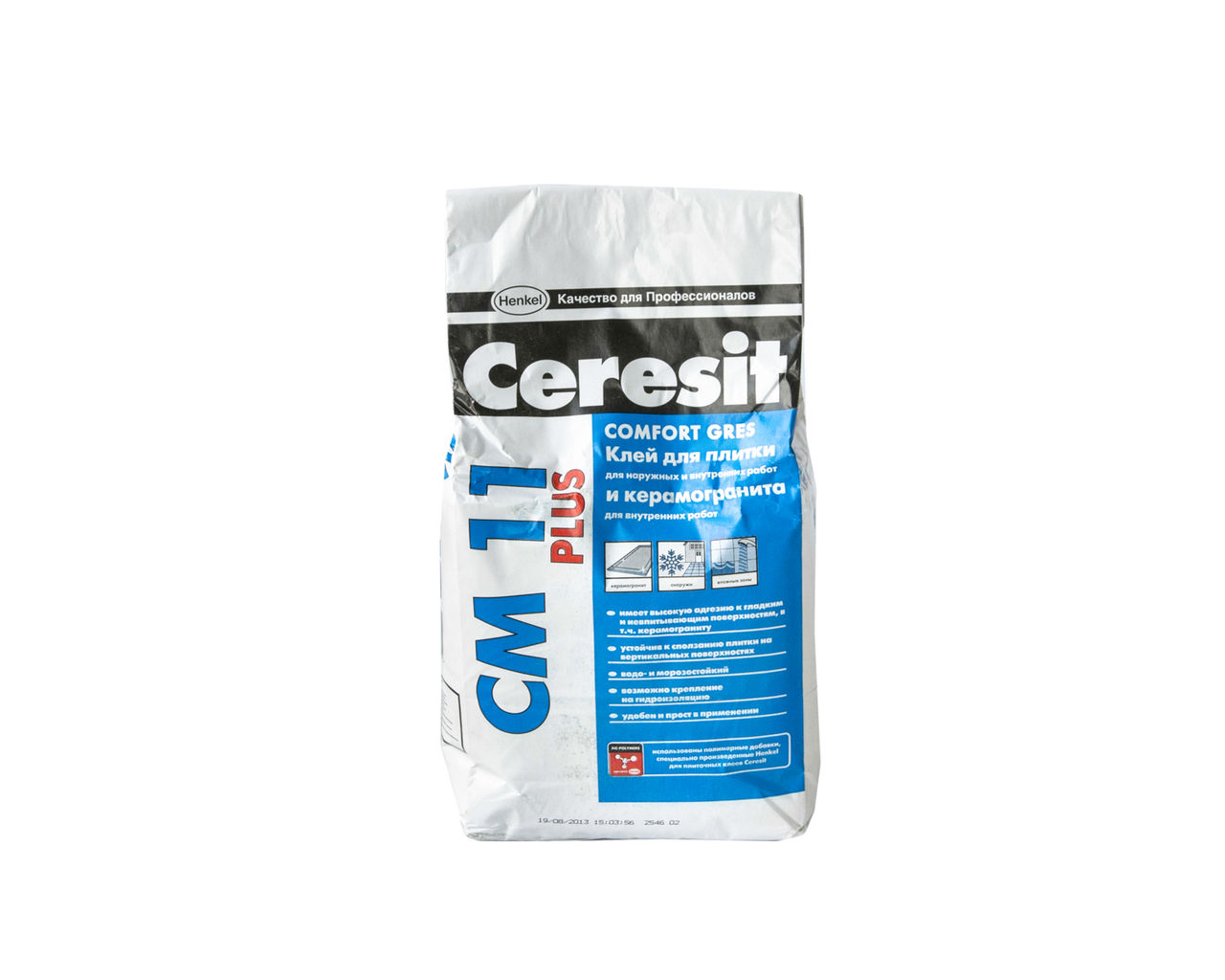 Клей Ceresit CM 11 Plus в упаковке