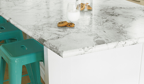marble countertop with laminate