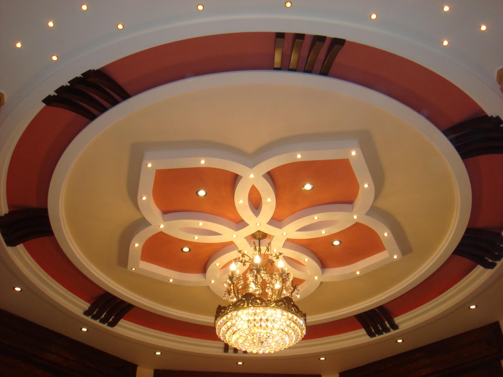 Круглый декоративный потолок