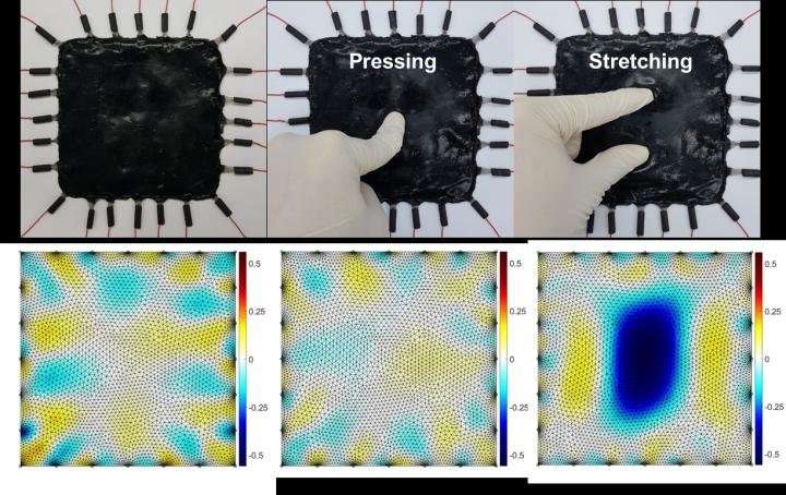 Spray coated tactile sensor on a 3D surface for robotic skin