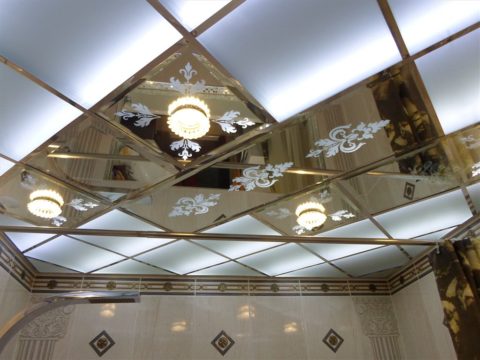 Сочетание разных поверхностей с подсветкой Сочетание разных поверхностей с подсветкой