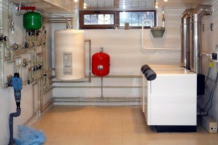 Газовая котельная с окном Газовая котельная с окном