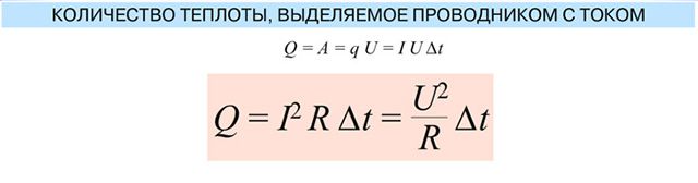 Закон Джоуля - Ленца