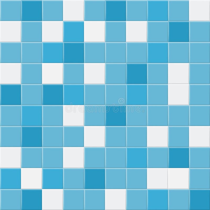Background of tiles. Abstract background or seamless pattern of tiles in light blue and white colors royalty free illustration