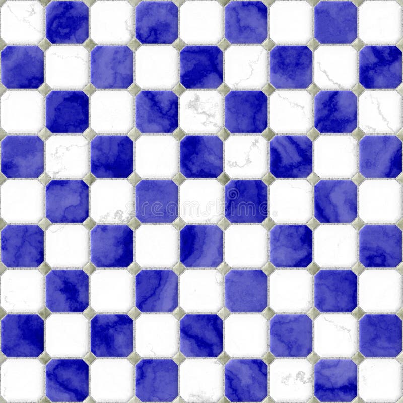 Blue white floor marble square tiles seamless. Pattern texture background vector illustration Blue white floor marble square tiles seamless. Pattern texture background vector illustration