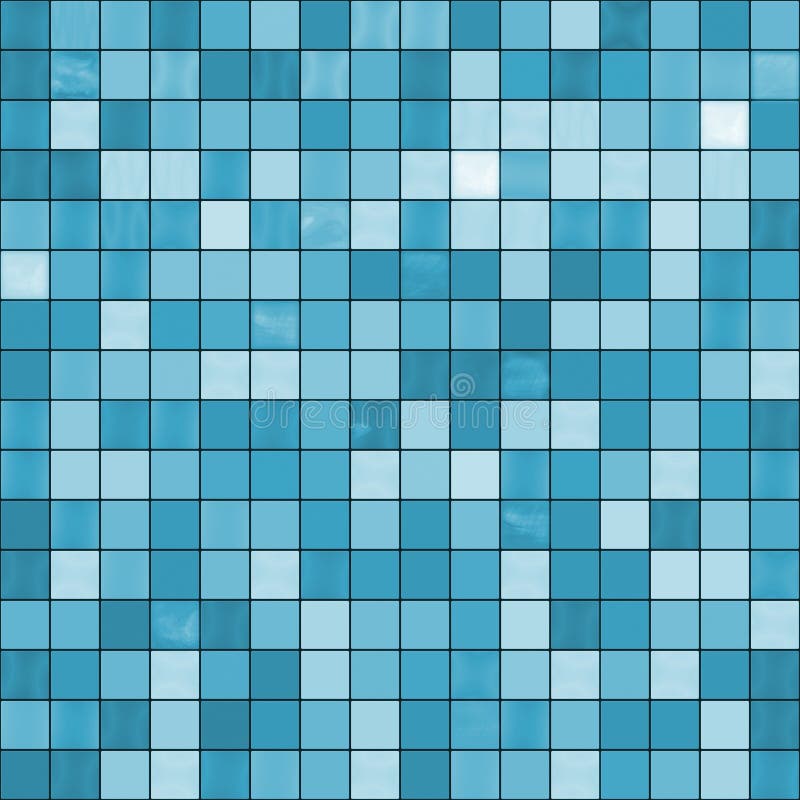 Seamless blue tiles background. Large seamless blue tiles background, ready for texturing, and presentations royalty free illustration