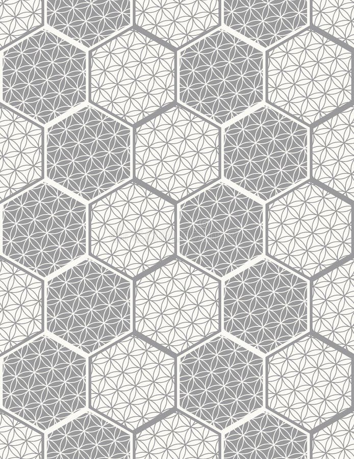 Seamless pattern for tiles in the bathroom. Drawing for home textiles. Pattern made of hexagons. Vector geometric image vector illustration Seamless pattern for tiles in the bathroom. Drawing for home textiles. Pattern made of hexagons. Vector geometric image vector illustration