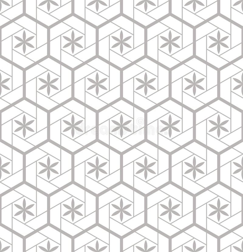 Seamless pattern for tiles in the bathroom. Drawing for home textiles. Pattern made of hexagons. Vector geometric image vector illustration