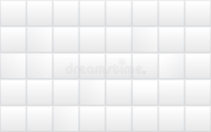 White ceramic bathroom tile. Seamless bath or kitchen wall texture. White ceramic bathroom tile. Seamless bath or kitchen 3d wall texture pattern background royalty free illustration White ceramic bathroom tile. Seamless bath or kitchen wall texture. White ceramic bathroom tile. Seamless bath or kitchen 3d wall texture pattern background royalty free illustration