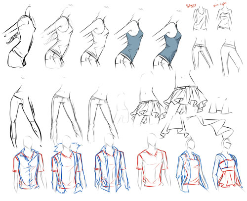 clothes_study__by_moni158-d3ay1es The Best Drawing Tutorials to Learn How To Draw