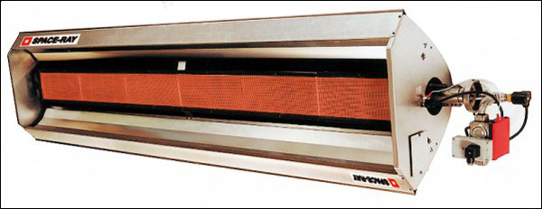 Example of high-intensity infrared radiant heater