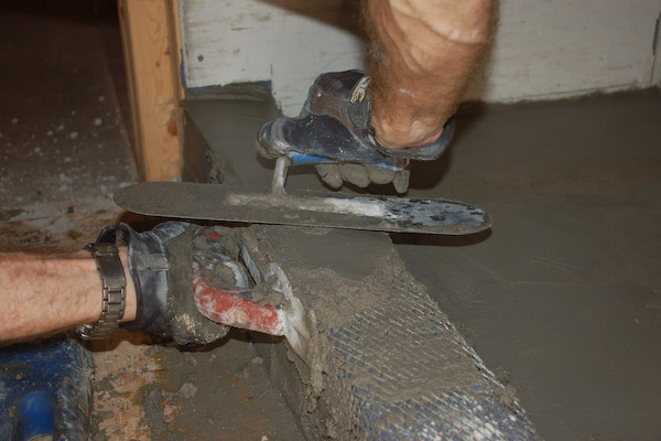 start working on the curb