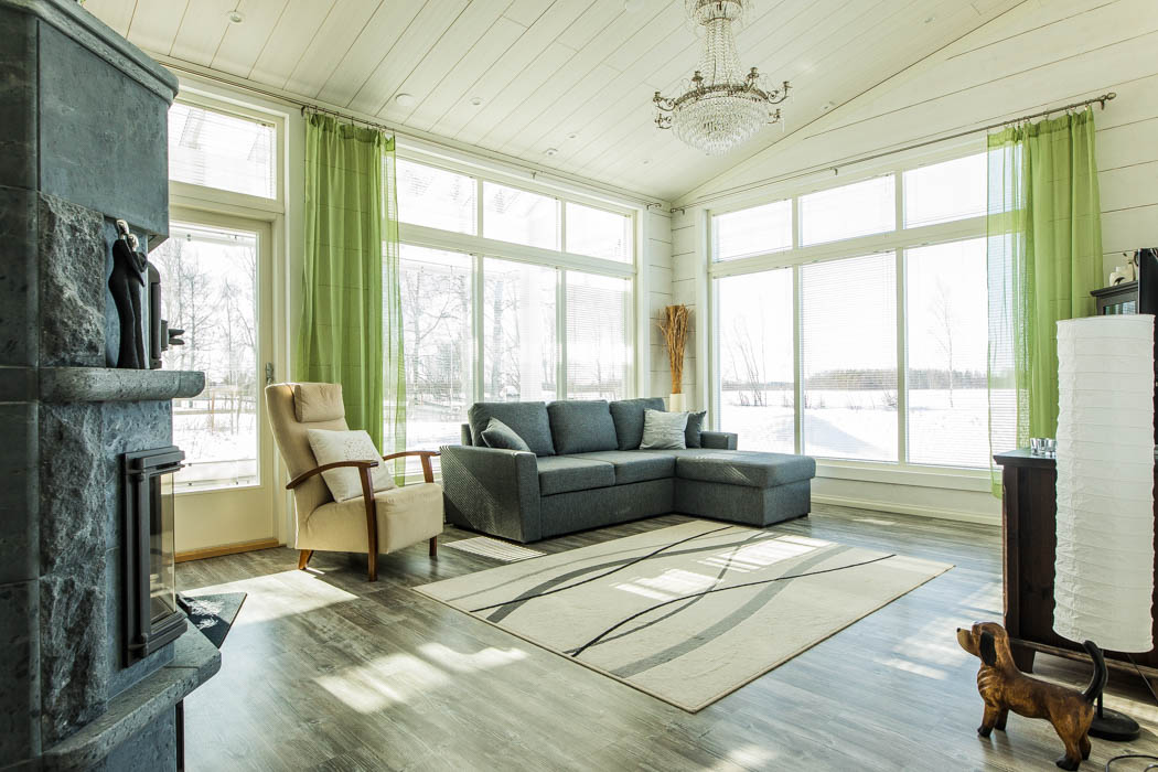 Rovaniemi Log House in Oulu, Finland – Living Room