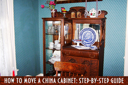 How to pack a glass china cabinet