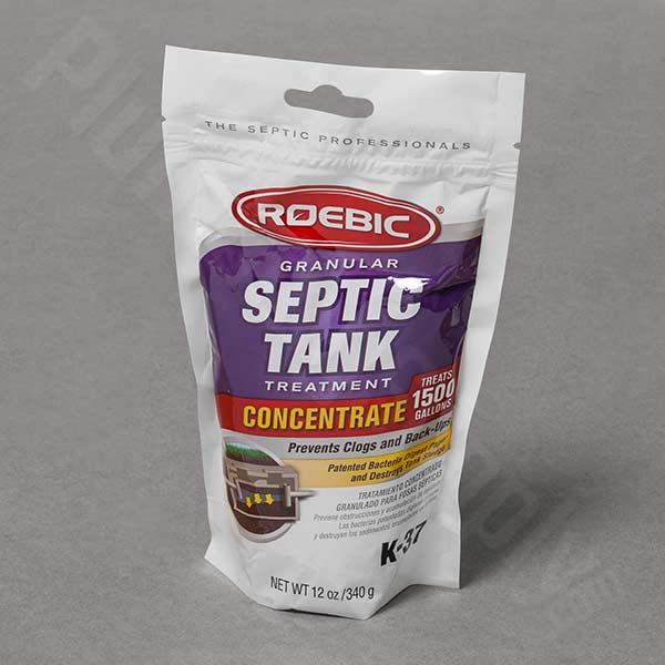 Granular septic tank treatment packet