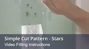 How To Fit Window Film With Frosted Star Pattern