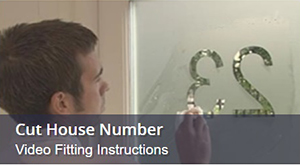 How To Fit Widow Film With Cut Out House Number