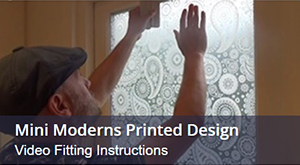 How To Fit Window Film With A Printed Design By Mini Moderns