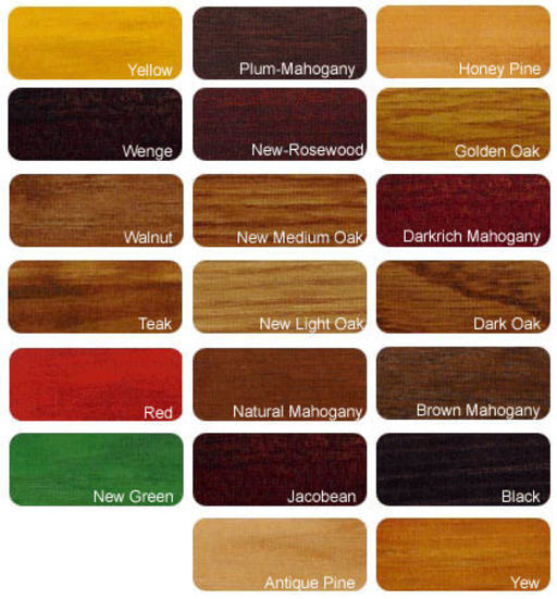 Oak Wood Stain Colours