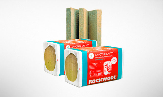 Недорогая шумоизоляция ROCKWOOL Акустик Баттс